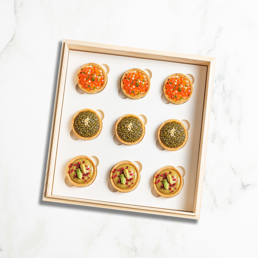 Assorted mini tart tea set