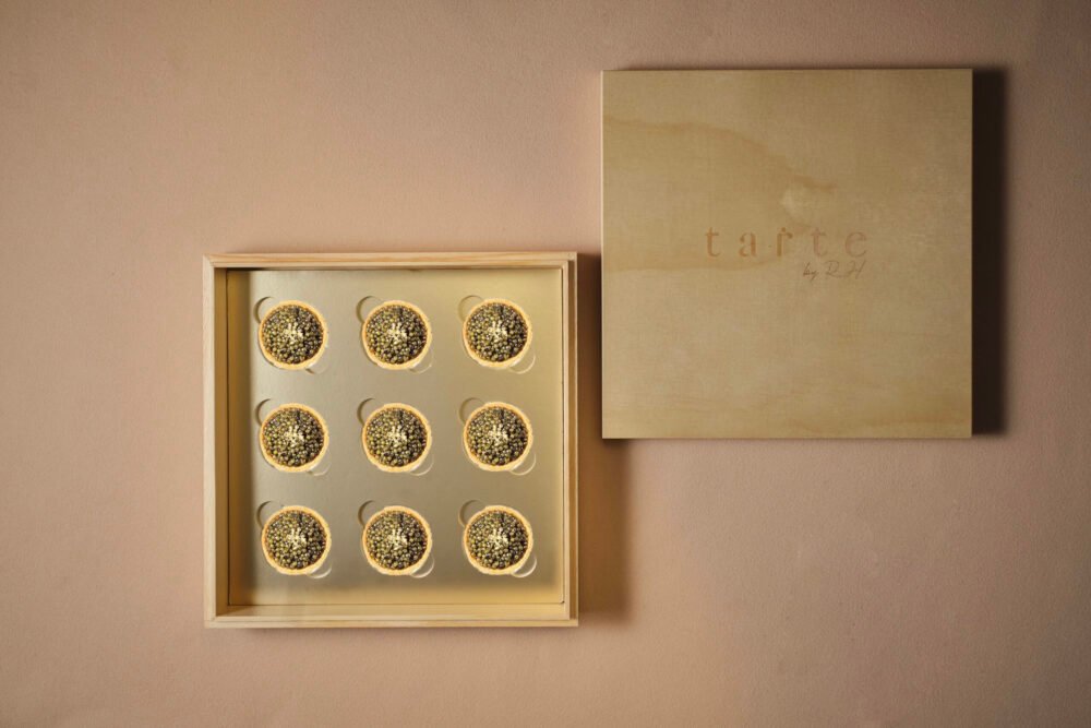 signature caviar tart