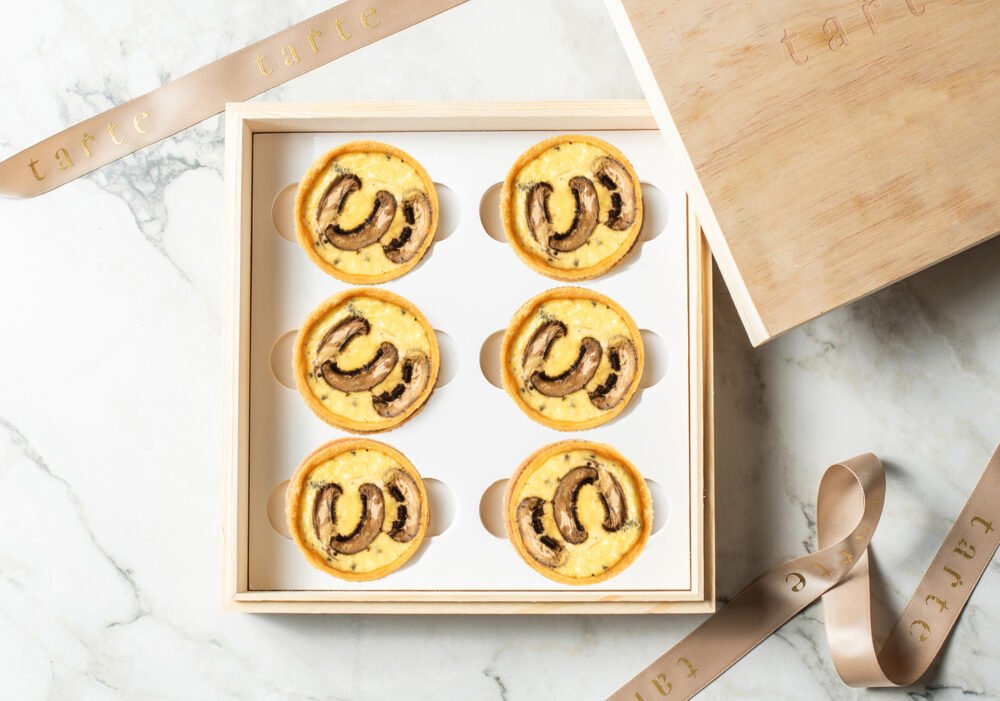 quiche Black truffle mushroom tart